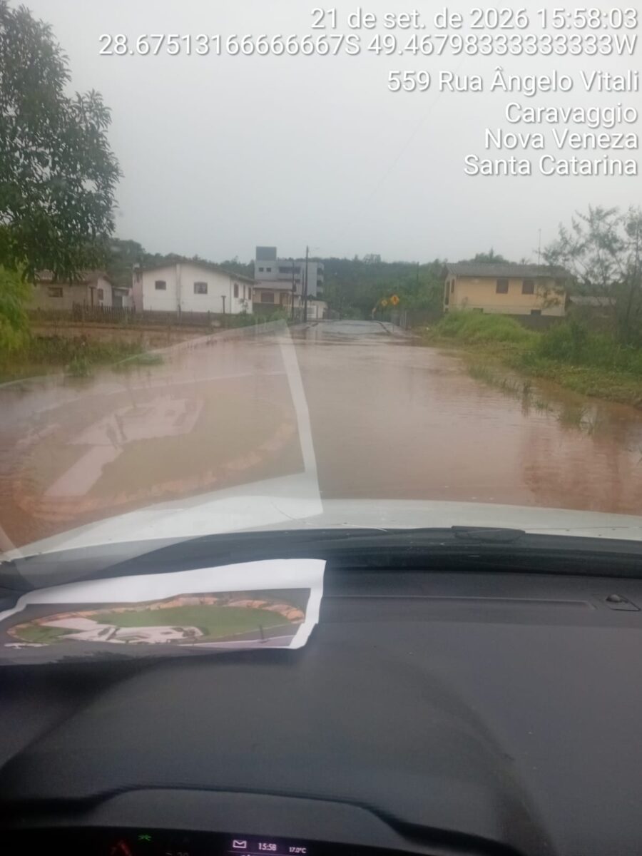 Chuva danifica sete pontes e causa alagamentos em Nova Veneza 8 Chuva danifica sete pontes e causa alagamentos em Nova Veneza