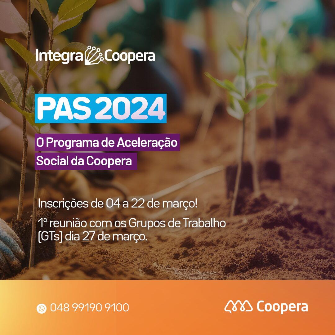 Coopera lança Programa de Aceleração Social – PAS
