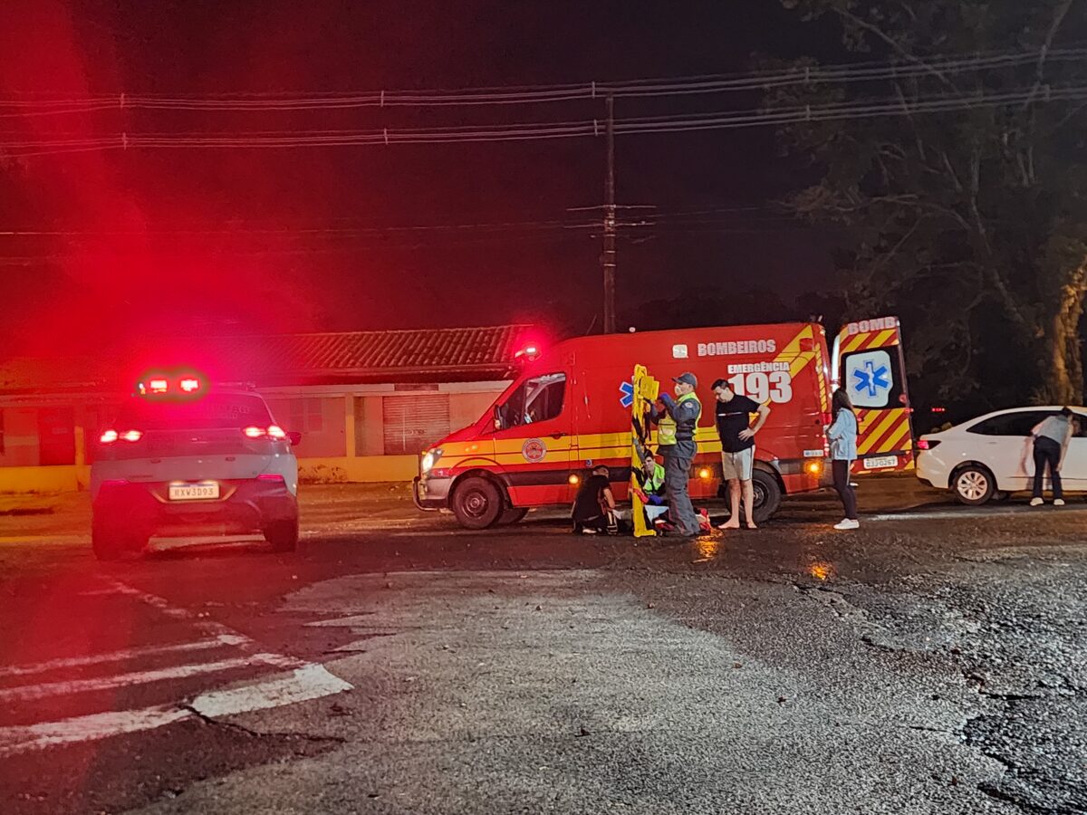 Dois ficam feridos após queda de motocicleta em Nova Veneza