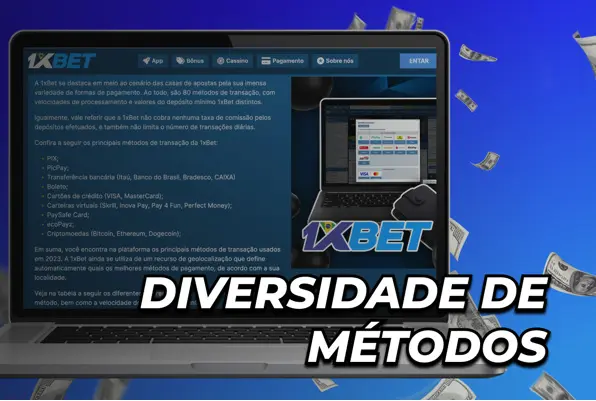 1xBet depósitos e levantamentos - métodos de pagamento