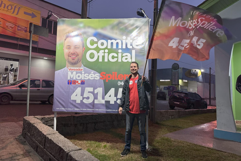 Do esporte à política: Moisés Spilere quer ser a renovação para a Câmara de Vereadores de Nova Veneza 3 Do esporte à política: Moisés Spilere quer ser a renovação para a Câmara de Vereadores de Nova Veneza