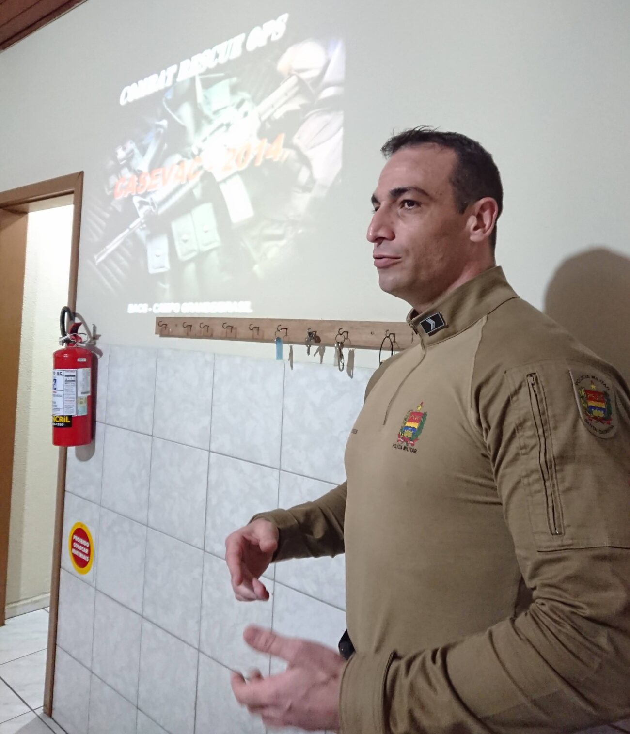 Policiais Militares de Nova Veneza realizam treinamento com o SAER Sul 34 Policiais Militares de Nova Veneza realizam treinamento com o SAER Sul