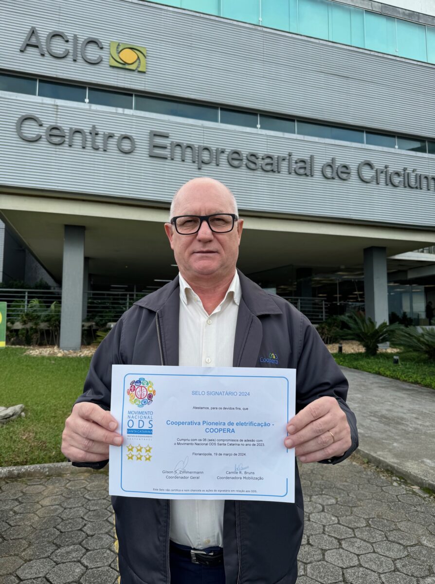 Coopera recebe Selo ODS pelo compromisso com a sustentabilidade 1 Coopera recebe Selo ODS pelo compromisso com a sustentabilidade