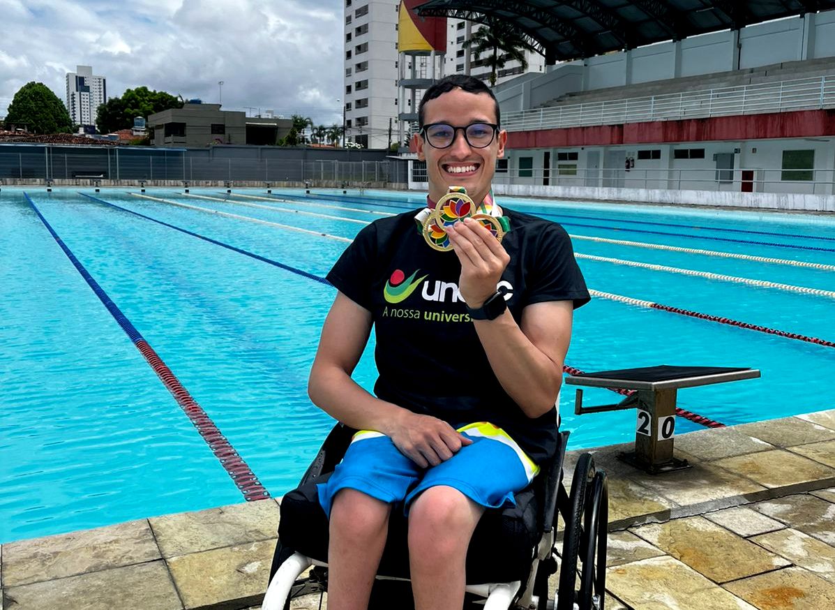 Unesc conquista três medalhas de ouro na natação das Paralimpíadas Universitárias 5 Unesc conquista três medalhas de ouro na natação das Paralimpíadas Universitárias
