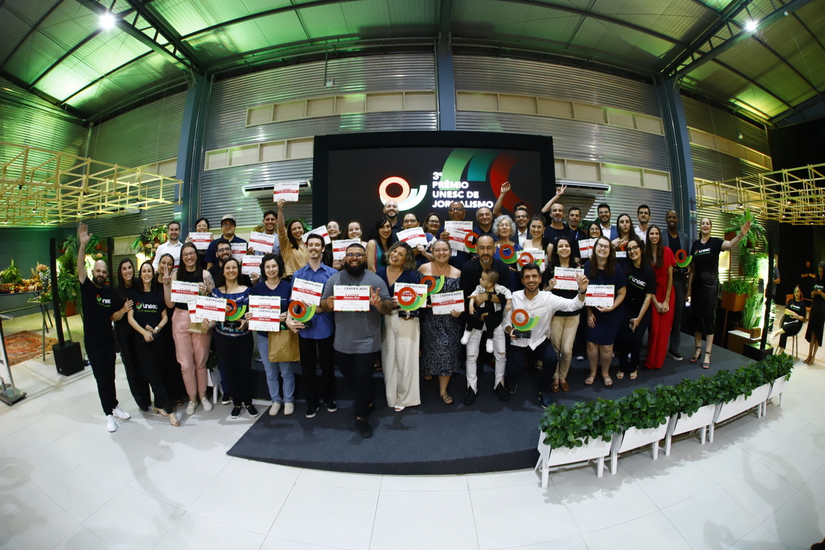 Unesc reconhece a imprensa regional com a entrega do 3º Prêmio Unesc de Jornalismo 1 Unesc reconhece a imprensa regional com a entrega do 3º Prêmio Unesc de Jornalismo