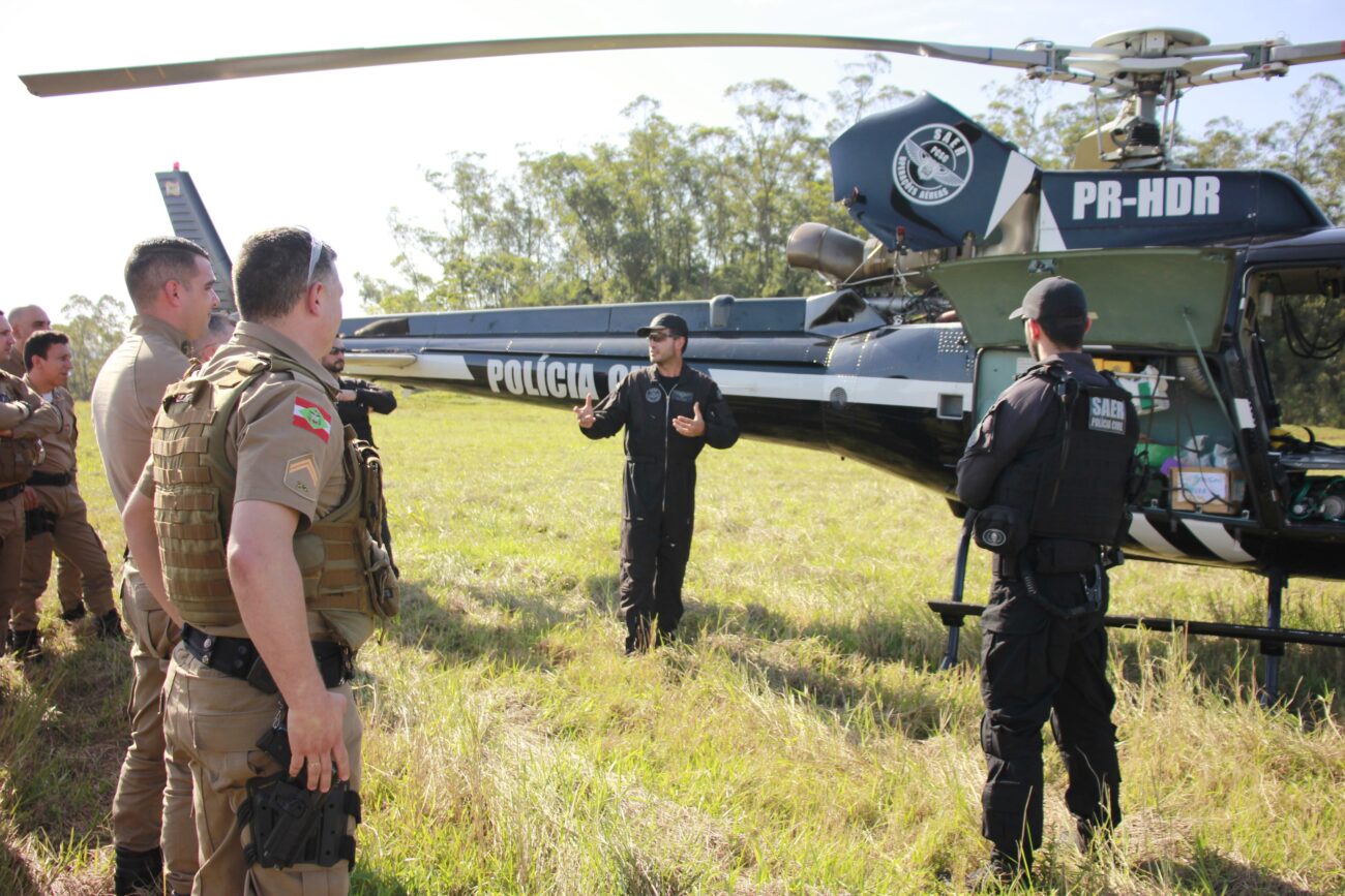 Policiais Militares de Nova Veneza realizam treinamento com o SAER Sul 26 Policiais Militares de Nova Veneza realizam treinamento com o SAER Sul