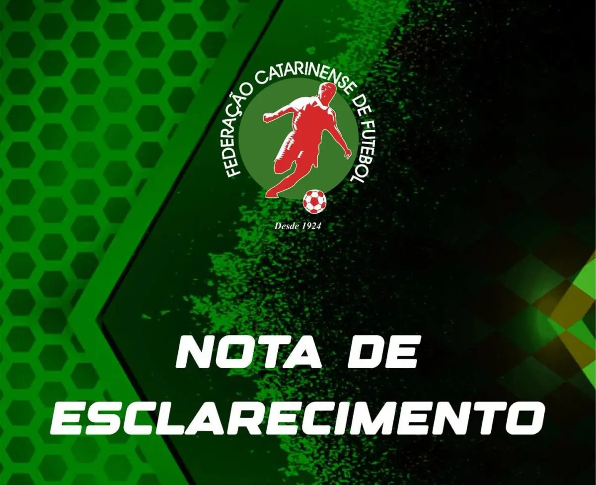 Federação Catarinense de Futebol alerta que não está promovendo nenhuma “Peneira de Futebol”