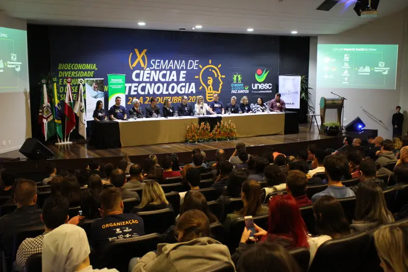 Maior evento institucional da Unesc, Semana de Ciência e Tecnologia inicia nesta segunda-feira