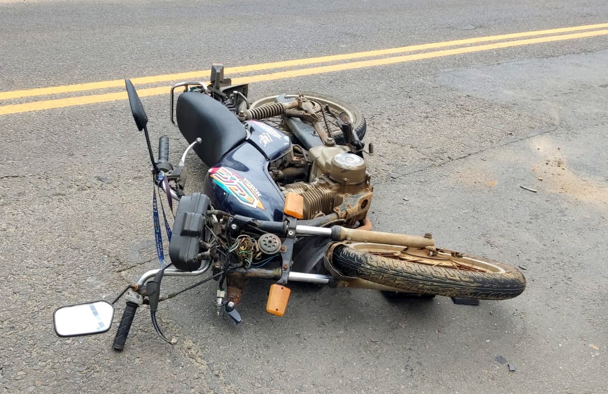 Acidente na rua Antônio Remor deixa motociclista ferido em Nova Veneza 1 Acidente de trânsito em Nova Veneza