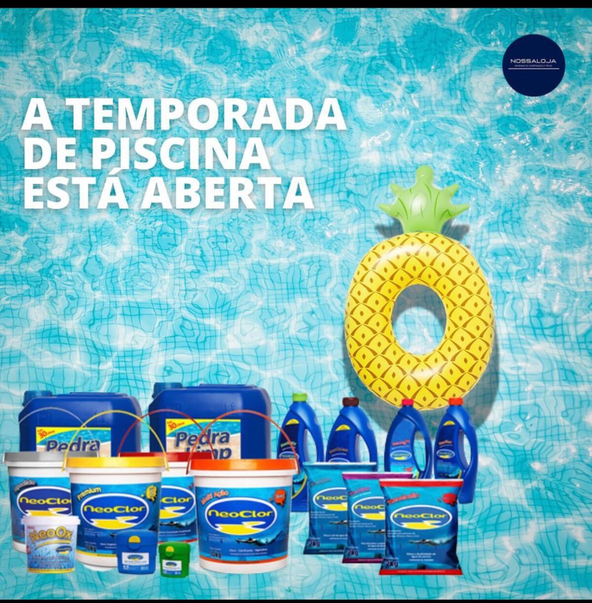 NossaLoja tem linha completa de materiais para cuidados com piscina 3 NossaLoja tem linha completa de materiais para cuidados com piscina