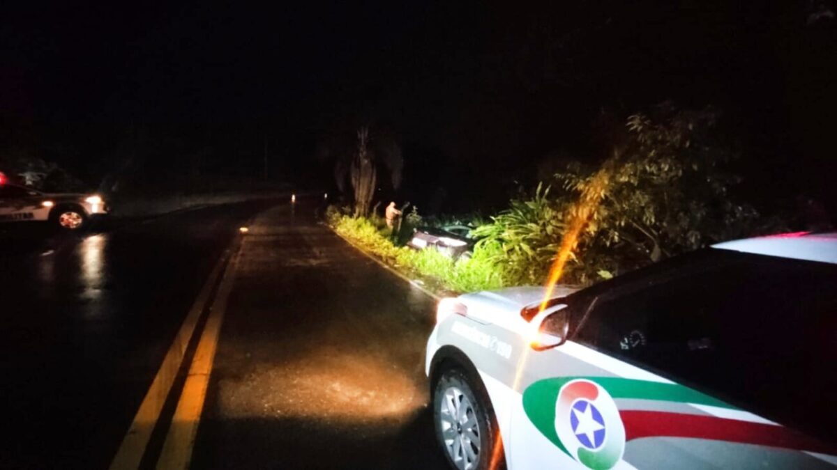 Trânsito: mais um veículo sai da pista na Lírio Rosso em Nova Veneza