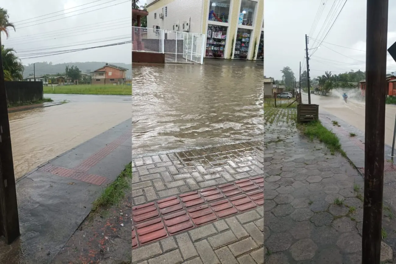 Alagamentos: moradores e comerciantes sofrem com o problema em diferentes pontos de Nova Veneza