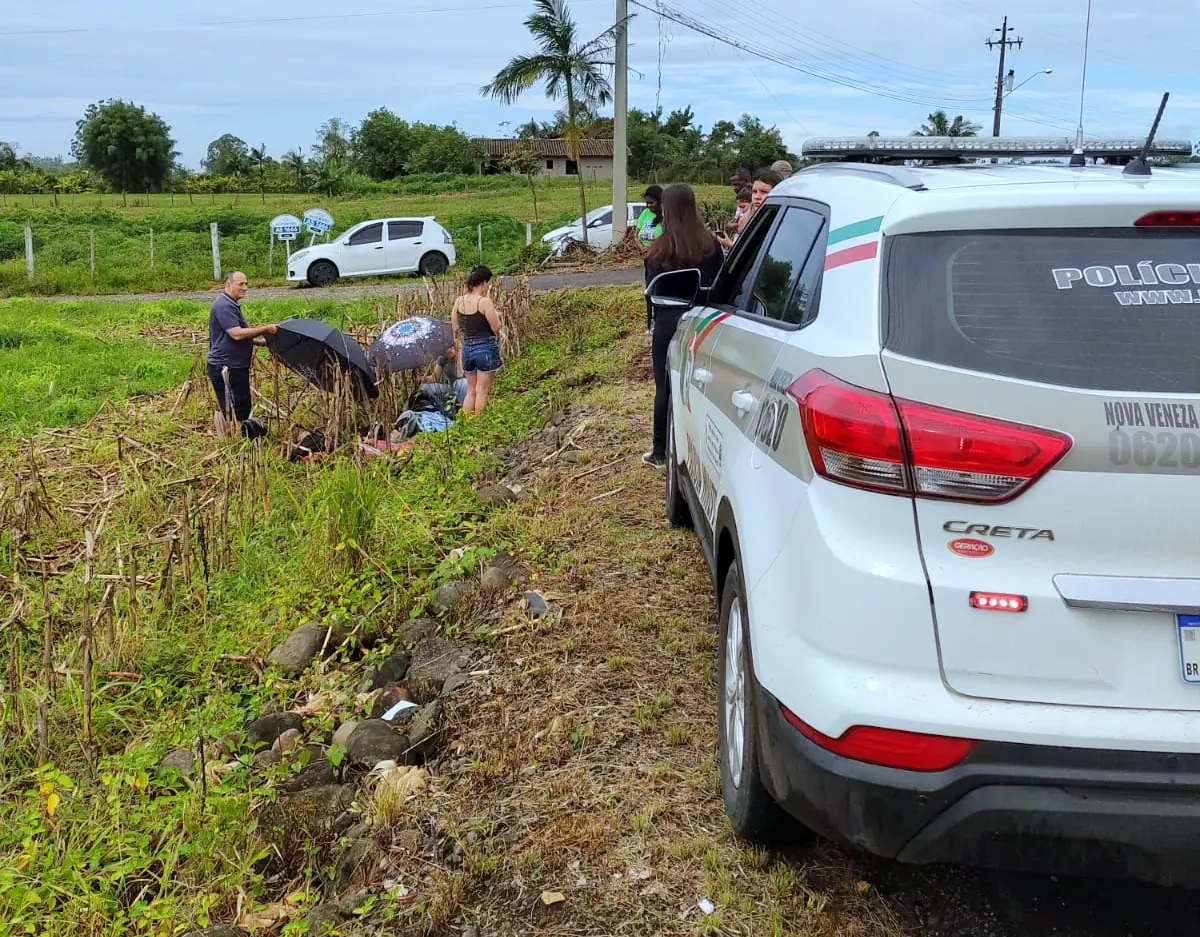 Acidente de moto no São Bento Baixo