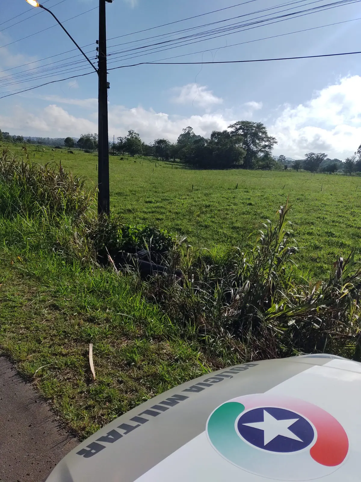 Mais uma saída de pista é registrada na rodovia Antônio Nuernberg