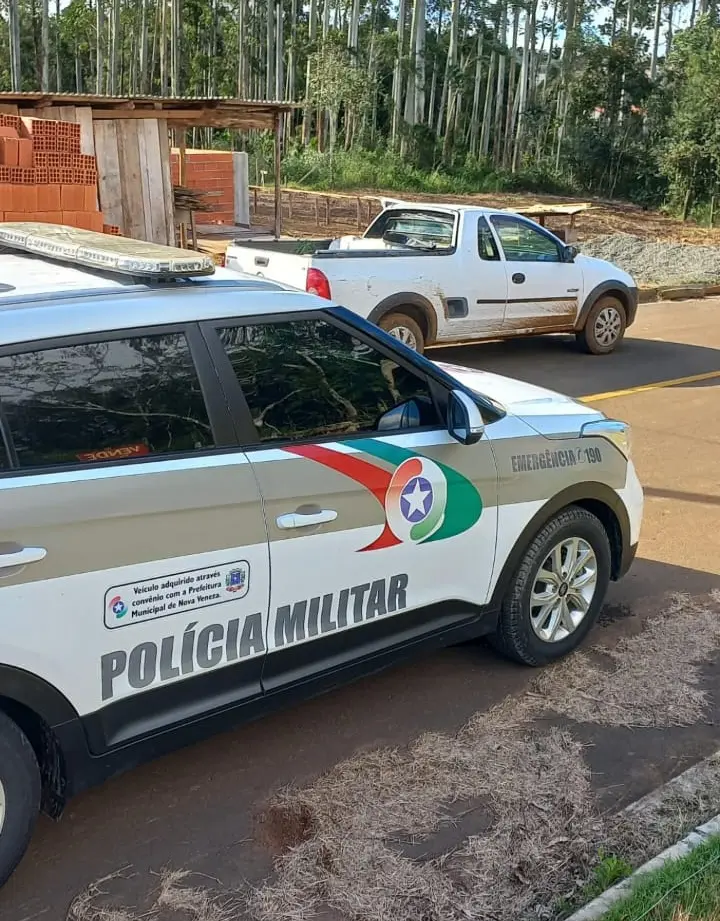 Após furto, carro é recuperado pela PM no distrito de Caravaggio