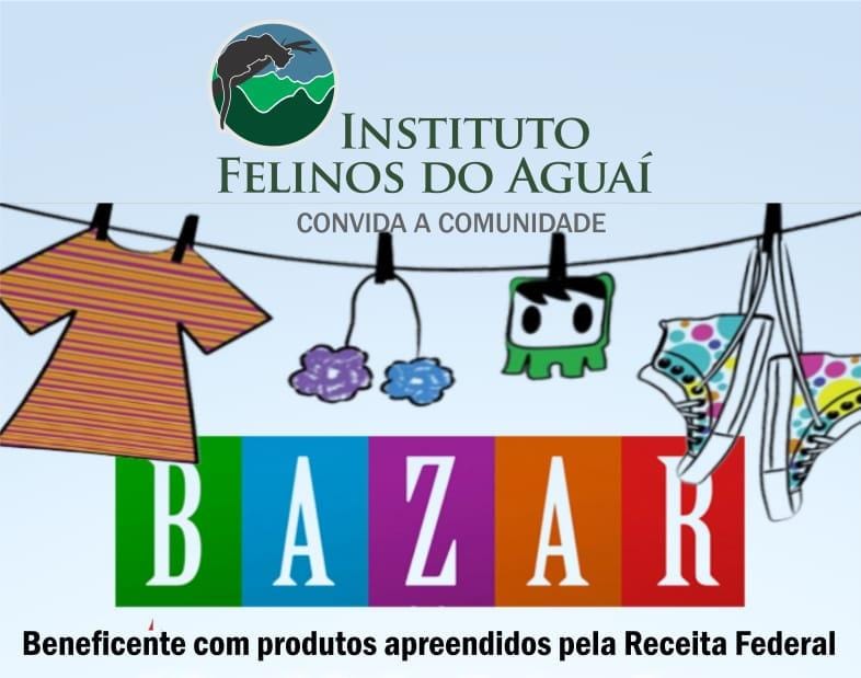 Instituto Felinos do Aguaí promove bazar com itens apreendidos pela Receita Federal