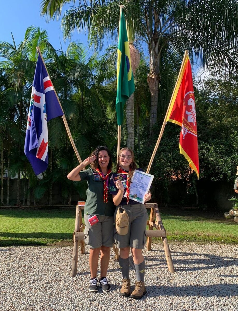 Amanda Bristot é a primeira escoteira de Nova Veneza a conquistar o prestigiado Lis de Ouro 1 Amanda Bristot é a primeira escoteira de Nova Veneza a conquistar o prestigiado Lis de Ouro